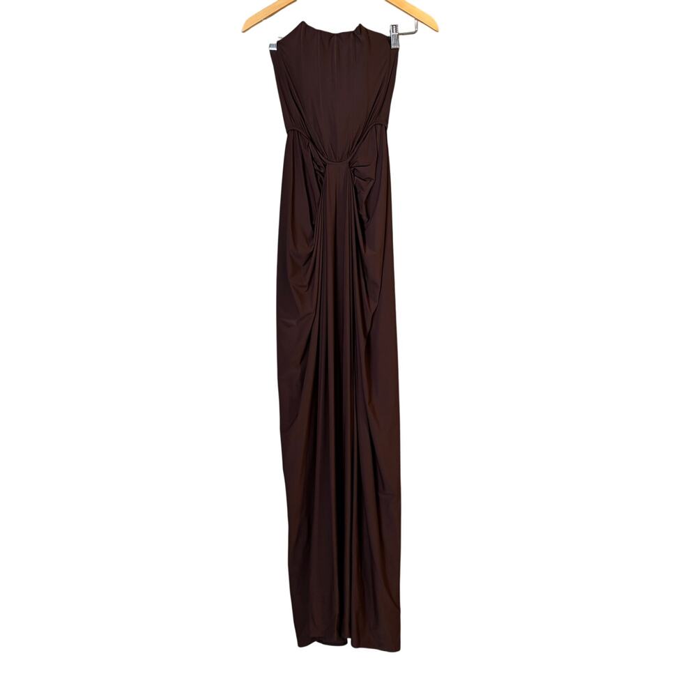 Deme by Gabriella Pearl Gown in Dark Brown Women's Medium Prom Wedding - Picture 2 of 8
